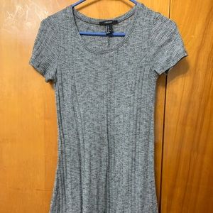 grey t-shirt dress